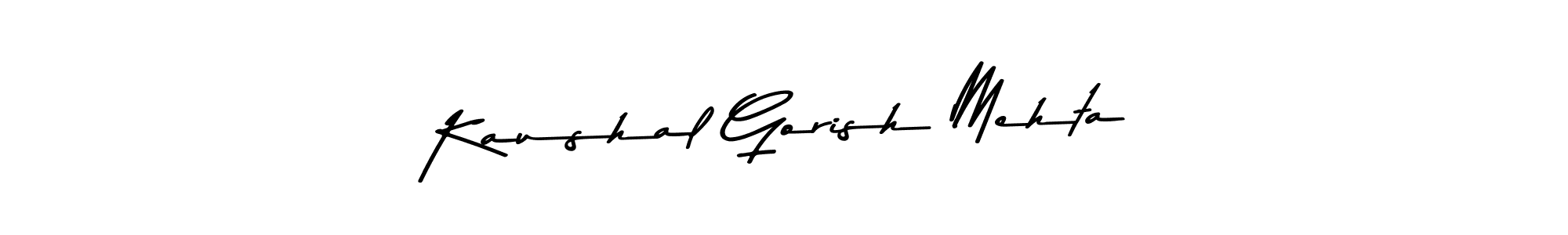 Use a signature maker to create a handwritten signature online. With this signature software, you can design (Asem Kandis PERSONAL USE) your own signature for name Kaushal Gorish Mehta. Kaushal Gorish Mehta signature style 9 images and pictures png