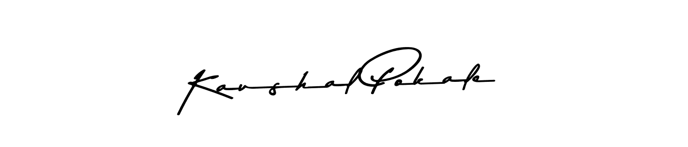 The best way (Asem Kandis PERSONAL USE) to make a short signature is to pick only two or three words in your name. The name Kaushal Pokale include a total of six letters. For converting this name. Kaushal Pokale signature style 9 images and pictures png