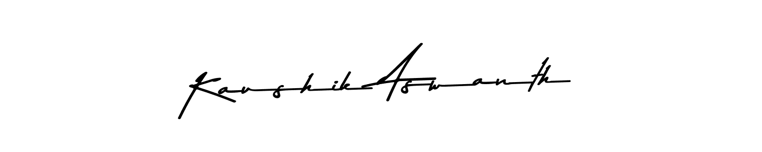 Design your own signature with our free online signature maker. With this signature software, you can create a handwritten (Asem Kandis PERSONAL USE) signature for name Kaushik Aswanth. Kaushik Aswanth signature style 9 images and pictures png