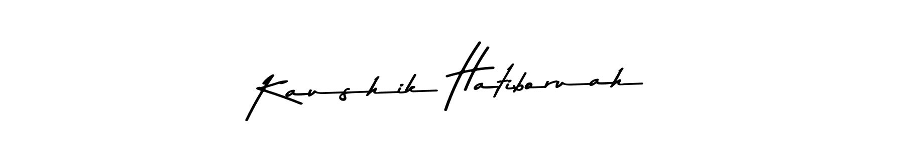 Design your own signature with our free online signature maker. With this signature software, you can create a handwritten (Asem Kandis PERSONAL USE) signature for name Kaushik Hatiboruah. Kaushik Hatiboruah signature style 9 images and pictures png