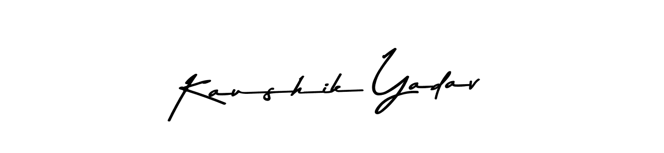 Use a signature maker to create a handwritten signature online. With this signature software, you can design (Asem Kandis PERSONAL USE) your own signature for name Kaushik Yadav. Kaushik Yadav signature style 9 images and pictures png