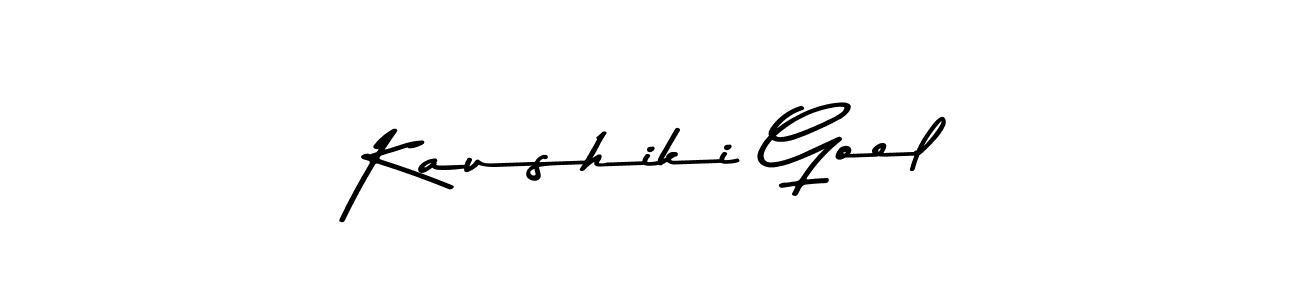 Kaushiki Goel stylish signature style. Best Handwritten Sign (Asem Kandis PERSONAL USE) for my name. Handwritten Signature Collection Ideas for my name Kaushiki Goel. Kaushiki Goel signature style 9 images and pictures png