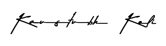 The best way (Asem Kandis PERSONAL USE) to make a short signature is to pick only two or three words in your name. For converting this name Kaustubh  Koli. Kaustubh  Koli signature style 9 images and pictures png