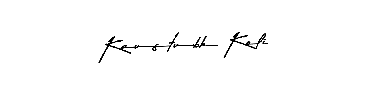 Design your own signature with our free online signature maker. With this signature software, you can create a handwritten (Asem Kandis PERSONAL USE) signature for name Kaustubh Koli. Kaustubh Koli signature style 9 images and pictures png