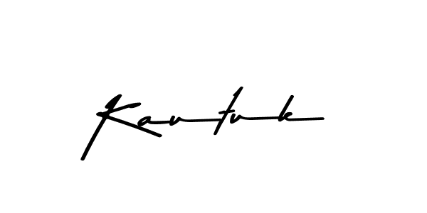 How to make Kautuk name signature. Use Asem Kandis PERSONAL USE style for creating short signs online. This is the latest handwritten sign. Kautuk signature style 9 images and pictures png