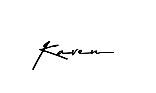 Make a beautiful signature design for name Kaven. With this signature (Asem Kandis PERSONAL USE) style, you can create a handwritten signature for free. Kaven signature style 9 images and pictures png