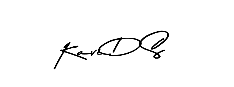 Design your own signature with our free online signature maker. With this signature software, you can create a handwritten (Asem Kandis PERSONAL USE) signature for name Kavi D S. Kavi D S signature style 9 images and pictures png