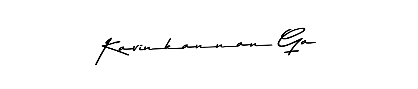 Kavinkannan Ga stylish signature style. Best Handwritten Sign (Asem Kandis PERSONAL USE) for my name. Handwritten Signature Collection Ideas for my name Kavinkannan Ga. Kavinkannan Ga signature style 9 images and pictures png