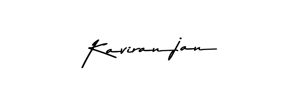 Kaviranjan stylish signature style. Best Handwritten Sign (Asem Kandis PERSONAL USE) for my name. Handwritten Signature Collection Ideas for my name Kaviranjan. Kaviranjan signature style 9 images and pictures png