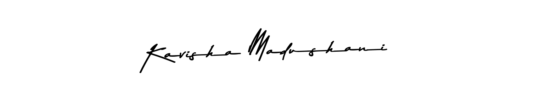Kavisha Madushani stylish signature style. Best Handwritten Sign (Asem Kandis PERSONAL USE) for my name. Handwritten Signature Collection Ideas for my name Kavisha Madushani. Kavisha Madushani signature style 9 images and pictures png