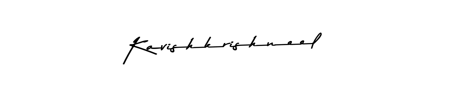 Use a signature maker to create a handwritten signature online. With this signature software, you can design (Asem Kandis PERSONAL USE) your own signature for name Kavishkrishneel. Kavishkrishneel signature style 9 images and pictures png