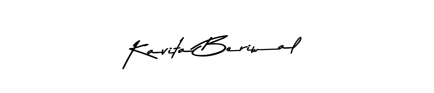 Use a signature maker to create a handwritten signature online. With this signature software, you can design (Asem Kandis PERSONAL USE) your own signature for name Kavita Beriwal. Kavita Beriwal signature style 9 images and pictures png