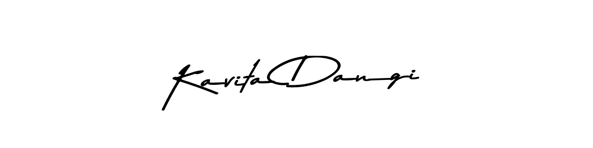 How to make Kavita Dangi signature? Asem Kandis PERSONAL USE is a professional autograph style. Create handwritten signature for Kavita Dangi name. Kavita Dangi signature style 9 images and pictures png