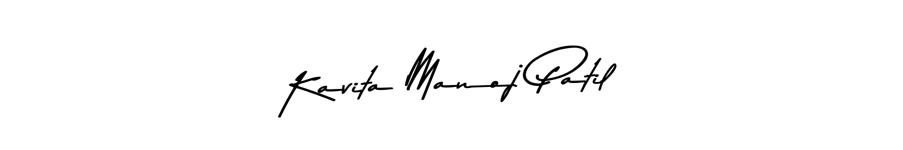 Create a beautiful signature design for name Kavita Manoj Patil. With this signature (Asem Kandis PERSONAL USE) fonts, you can make a handwritten signature for free. Kavita Manoj Patil signature style 9 images and pictures png