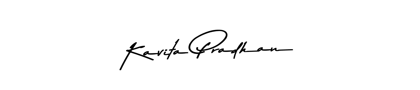 Make a beautiful signature design for name Kavita Pradhan. With this signature (Asem Kandis PERSONAL USE) style, you can create a handwritten signature for free. Kavita Pradhan signature style 9 images and pictures png