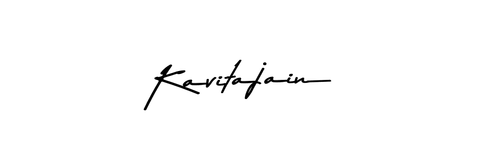 Design your own signature with our free online signature maker. With this signature software, you can create a handwritten (Asem Kandis PERSONAL USE) signature for name Kavitajain. Kavitajain signature style 9 images and pictures png