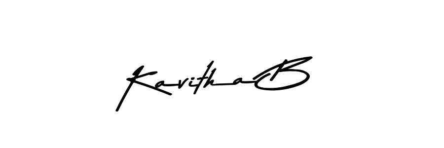 Design your own signature with our free online signature maker. With this signature software, you can create a handwritten (Asem Kandis PERSONAL USE) signature for name Kavitha B. Kavitha B signature style 9 images and pictures png