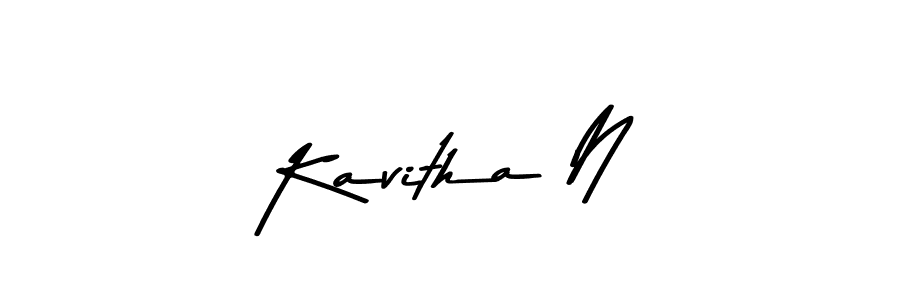 Also we have Kavitha N name is the best signature style. Create professional handwritten signature collection using Asem Kandis PERSONAL USE autograph style. Kavitha N signature style 9 images and pictures png