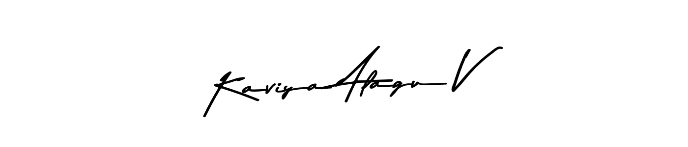 How to make Kaviya Alagu V signature? Asem Kandis PERSONAL USE is a professional autograph style. Create handwritten signature for Kaviya Alagu V name. Kaviya Alagu V signature style 9 images and pictures png
