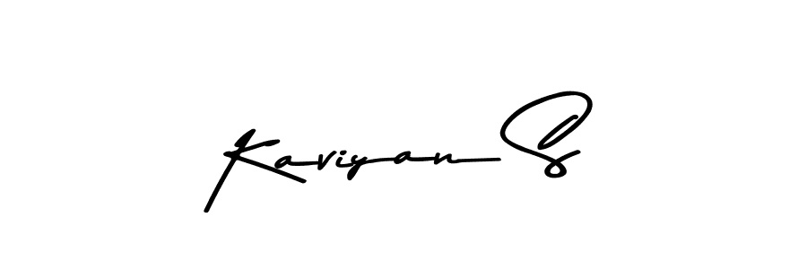 if you are searching for the best signature style for your name Kaviyan S. so please give up your signature search. here we have designed multiple signature styles  using Asem Kandis PERSONAL USE. Kaviyan S signature style 9 images and pictures png