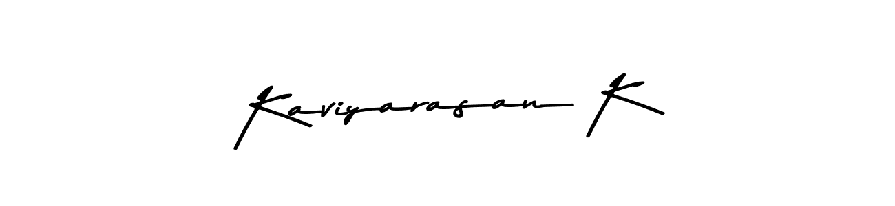 Design your own signature with our free online signature maker. With this signature software, you can create a handwritten (Asem Kandis PERSONAL USE) signature for name Kaviyarasan K. Kaviyarasan K signature style 9 images and pictures png