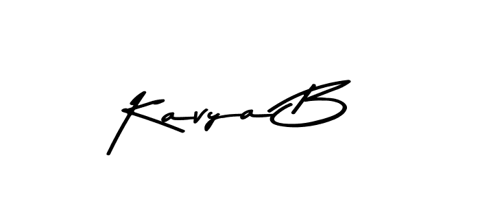 The best way (Asem Kandis PERSONAL USE) to make a short signature is to pick only two or three words in your name. The name Kavya B include a total of six letters. For converting this name. Kavya B signature style 9 images and pictures png