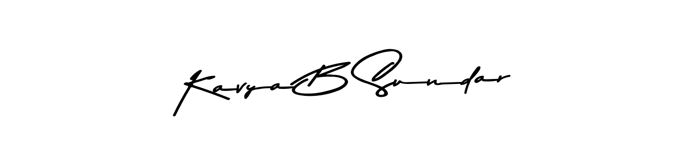 Here are the top 10 professional signature styles for the name Kavya B Sundar. These are the best autograph styles you can use for your name. Kavya B Sundar signature style 9 images and pictures png