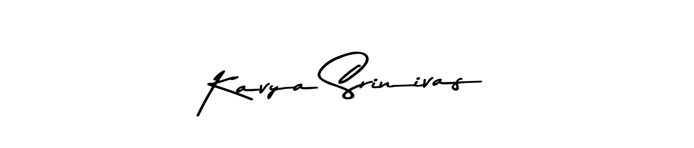 Use a signature maker to create a handwritten signature online. With this signature software, you can design (Asem Kandis PERSONAL USE) your own signature for name Kavya Srinivas. Kavya Srinivas signature style 9 images and pictures png