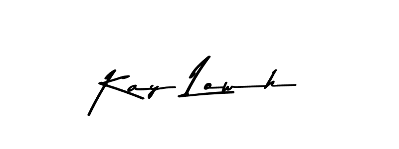 How to make Kay Lowh name signature. Use Asem Kandis PERSONAL USE style for creating short signs online. This is the latest handwritten sign. Kay Lowh signature style 9 images and pictures png