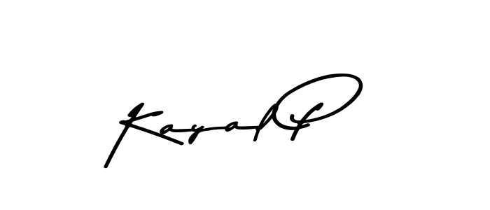 Design your own signature with our free online signature maker. With this signature software, you can create a handwritten (Asem Kandis PERSONAL USE) signature for name Kayal P. Kayal P signature style 9 images and pictures png