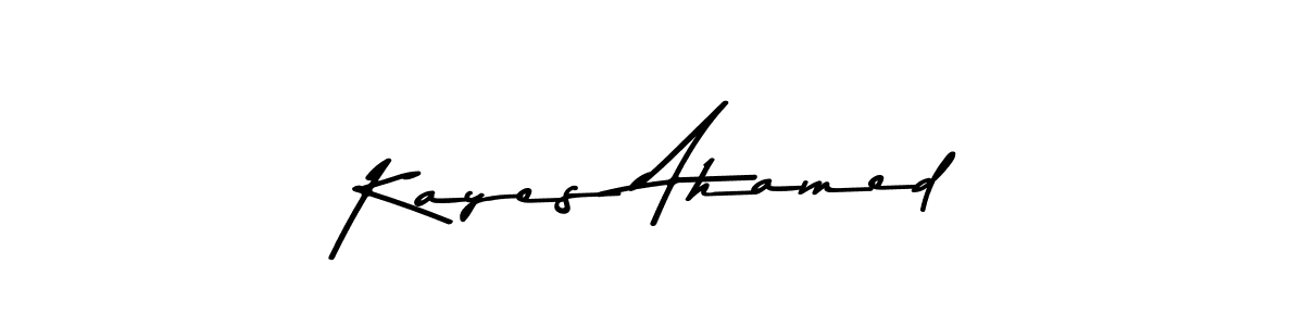 Make a beautiful signature design for name Kayes Ahamed. With this signature (Asem Kandis PERSONAL USE) style, you can create a handwritten signature for free. Kayes Ahamed signature style 9 images and pictures png