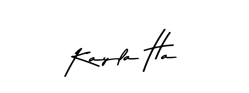 Design your own signature with our free online signature maker. With this signature software, you can create a handwritten (Asem Kandis PERSONAL USE) signature for name Kayla Ha. Kayla Ha signature style 9 images and pictures png