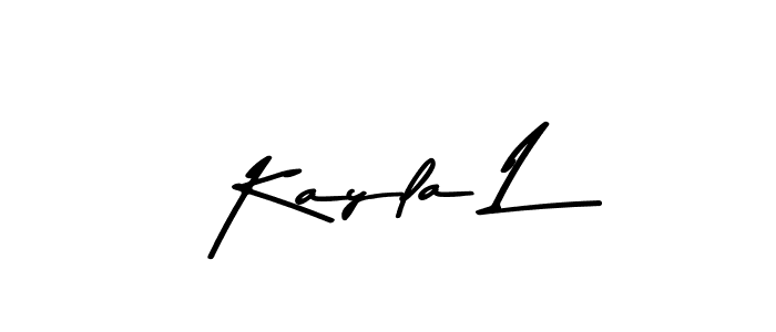 Design your own signature with our free online signature maker. With this signature software, you can create a handwritten (Asem Kandis PERSONAL USE) signature for name Kayla L. Kayla L signature style 9 images and pictures png