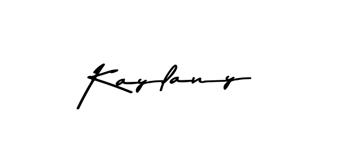 Make a beautiful signature design for name Kaylany. With this signature (Asem Kandis PERSONAL USE) style, you can create a handwritten signature for free. Kaylany signature style 9 images and pictures png