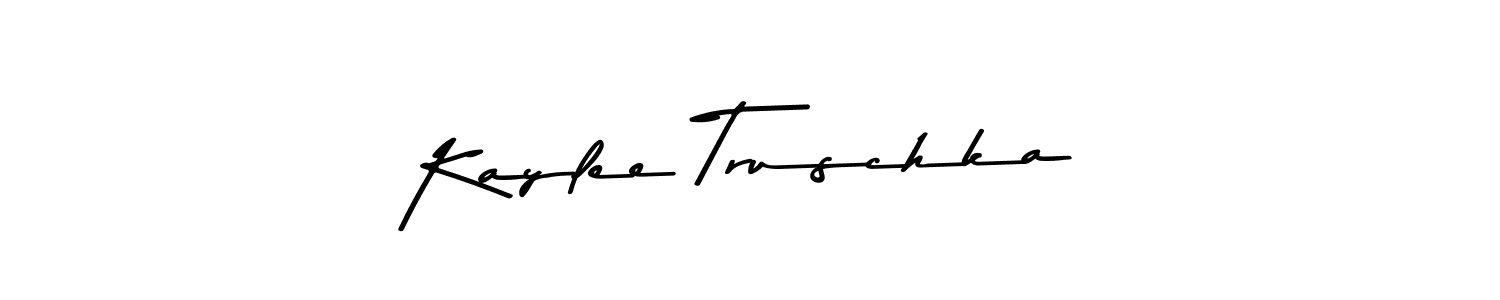 Kaylee Truschka stylish signature style. Best Handwritten Sign (Asem Kandis PERSONAL USE) for my name. Handwritten Signature Collection Ideas for my name Kaylee Truschka. Kaylee Truschka signature style 9 images and pictures png