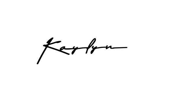 Create a beautiful signature design for name Kaylyn. With this signature (Asem Kandis PERSONAL USE) fonts, you can make a handwritten signature for free. Kaylyn signature style 9 images and pictures png