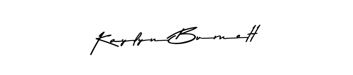 How to make Kaylyn Burnett name signature. Use Asem Kandis PERSONAL USE style for creating short signs online. This is the latest handwritten sign. Kaylyn Burnett signature style 9 images and pictures png
