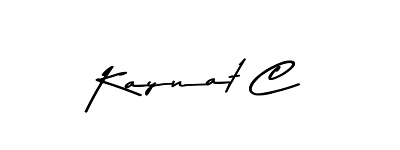 How to make Kaynat C name signature. Use Asem Kandis PERSONAL USE style for creating short signs online. This is the latest handwritten sign. Kaynat C signature style 9 images and pictures png