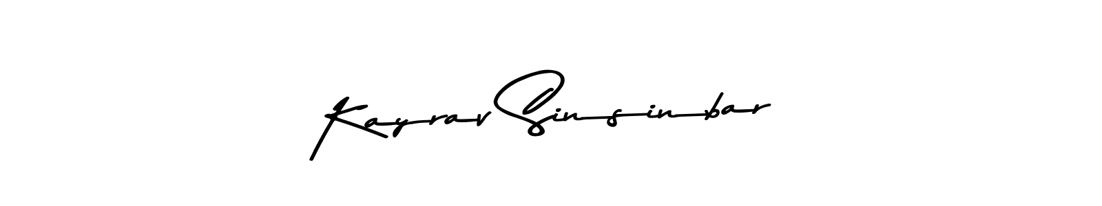 Make a beautiful signature design for name Kayrav Sinsinbar. Use this online signature maker to create a handwritten signature for free. Kayrav Sinsinbar signature style 9 images and pictures png