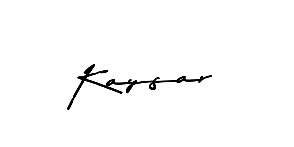 Create a beautiful signature design for name Kaysar. With this signature (Asem Kandis PERSONAL USE) fonts, you can make a handwritten signature for free. Kaysar signature style 9 images and pictures png