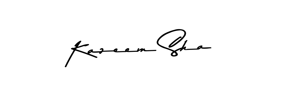 Create a beautiful signature design for name Kazeem Sha. With this signature (Asem Kandis PERSONAL USE) fonts, you can make a handwritten signature for free. Kazeem Sha signature style 9 images and pictures png