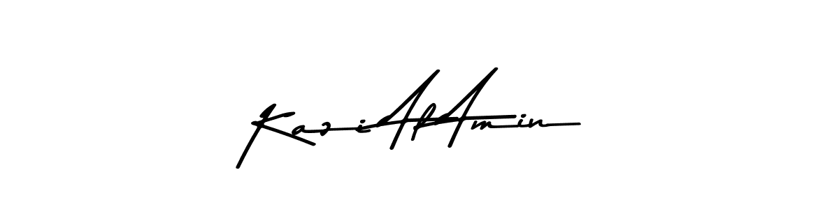 How to make Kazi Al Amin name signature. Use Asem Kandis PERSONAL USE style for creating short signs online. This is the latest handwritten sign. Kazi Al Amin signature style 9 images and pictures png