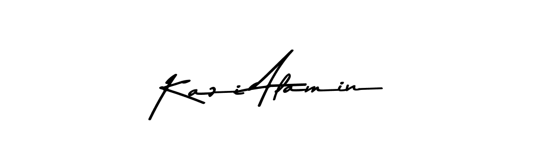 Create a beautiful signature design for name Kazi Alamin. With this signature (Asem Kandis PERSONAL USE) fonts, you can make a handwritten signature for free. Kazi Alamin signature style 9 images and pictures png