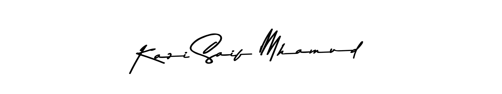 Design your own signature with our free online signature maker. With this signature software, you can create a handwritten (Asem Kandis PERSONAL USE) signature for name Kazi Saif Mhamud. Kazi Saif Mhamud signature style 9 images and pictures png