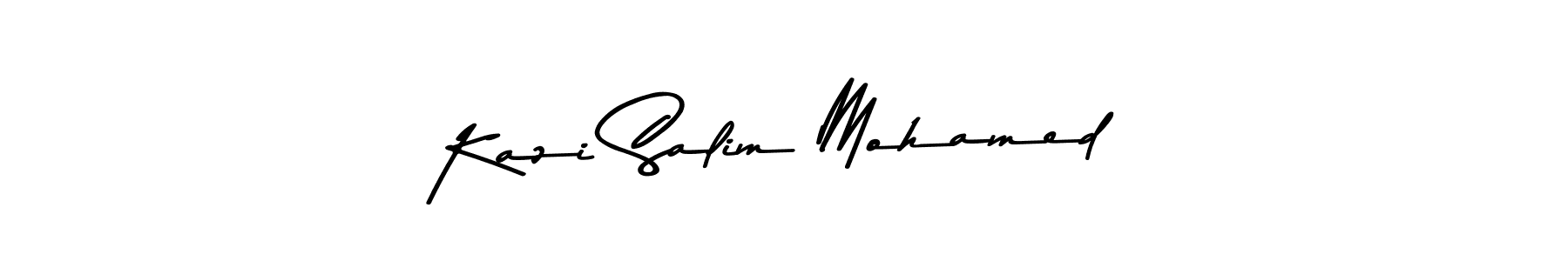 Make a beautiful signature design for name Kazi Salim Mohamed. Use this online signature maker to create a handwritten signature for free. Kazi Salim Mohamed signature style 9 images and pictures png
