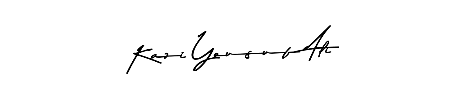 How to make Kazi Yousuf Ali name signature. Use Asem Kandis PERSONAL USE style for creating short signs online. This is the latest handwritten sign. Kazi Yousuf Ali signature style 9 images and pictures png
