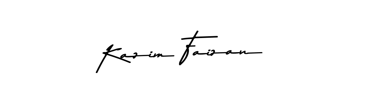 Here are the top 10 professional signature styles for the name Kazim Faizan. These are the best autograph styles you can use for your name. Kazim Faizan signature style 9 images and pictures png