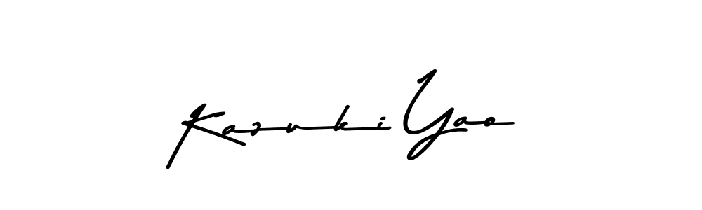 Kazuki Yao stylish signature style. Best Handwritten Sign (Asem Kandis PERSONAL USE) for my name. Handwritten Signature Collection Ideas for my name Kazuki Yao. Kazuki Yao signature style 9 images and pictures png