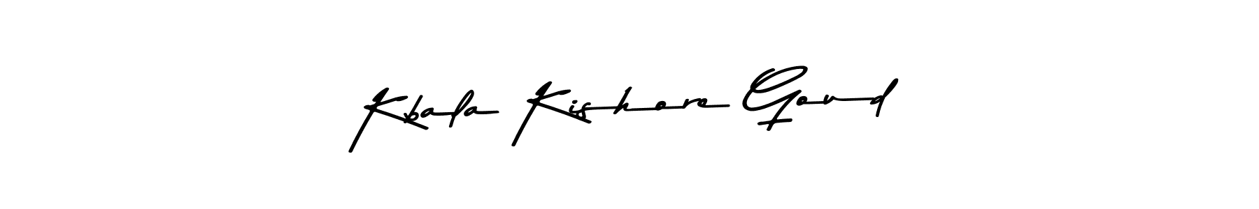 Design your own signature with our free online signature maker. With this signature software, you can create a handwritten (Asem Kandis PERSONAL USE) signature for name Kbala Kishore Goud. Kbala Kishore Goud signature style 9 images and pictures png