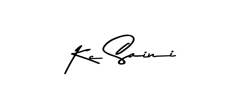 Kc Saini stylish signature style. Best Handwritten Sign (Asem Kandis PERSONAL USE) for my name. Handwritten Signature Collection Ideas for my name Kc Saini. Kc Saini signature style 9 images and pictures png